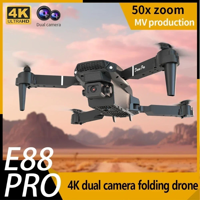 Drone E88 Rc Quadcopter - E88 Mini Dron z Kamerą 4K