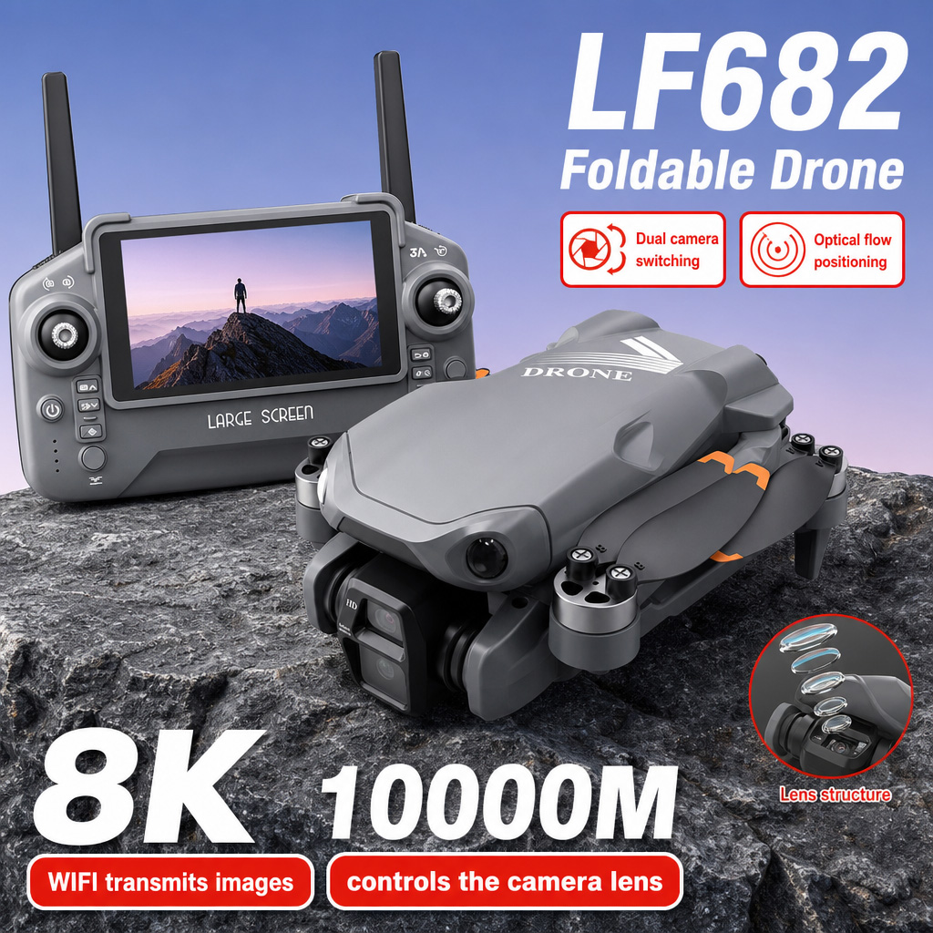 Drone Rc Pro 2 - Zdjęcia lotnicze z drona LF682, 8K