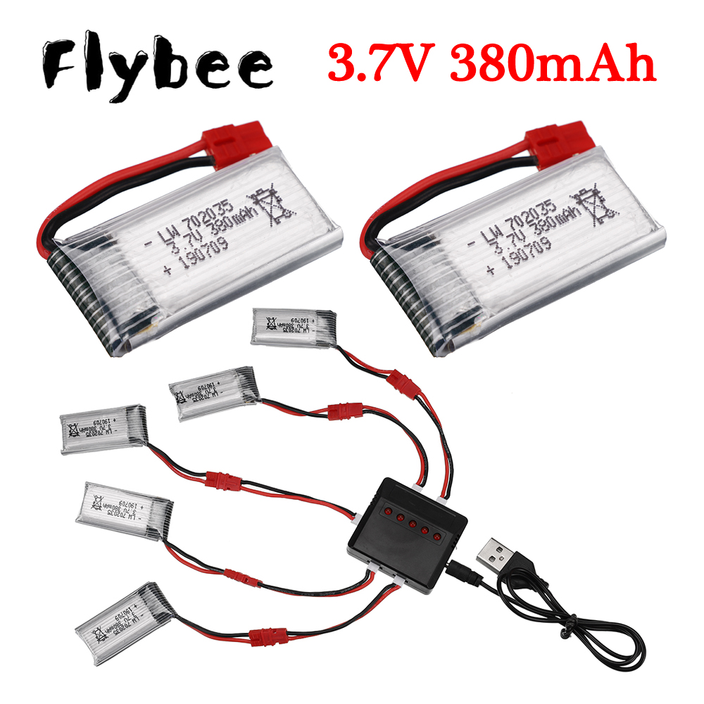 Drone Lipo Battery - 3.7V 380mAh akumulator z ładowarką Lipo