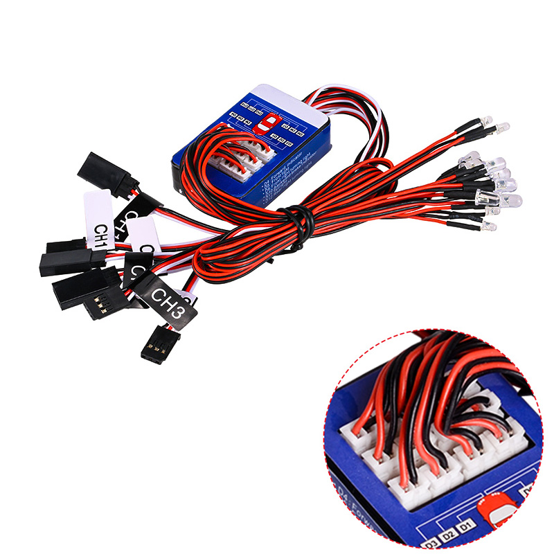 Rc Car Body Shell - Zestaw oświetlenia RC 12 LED, inteligentne