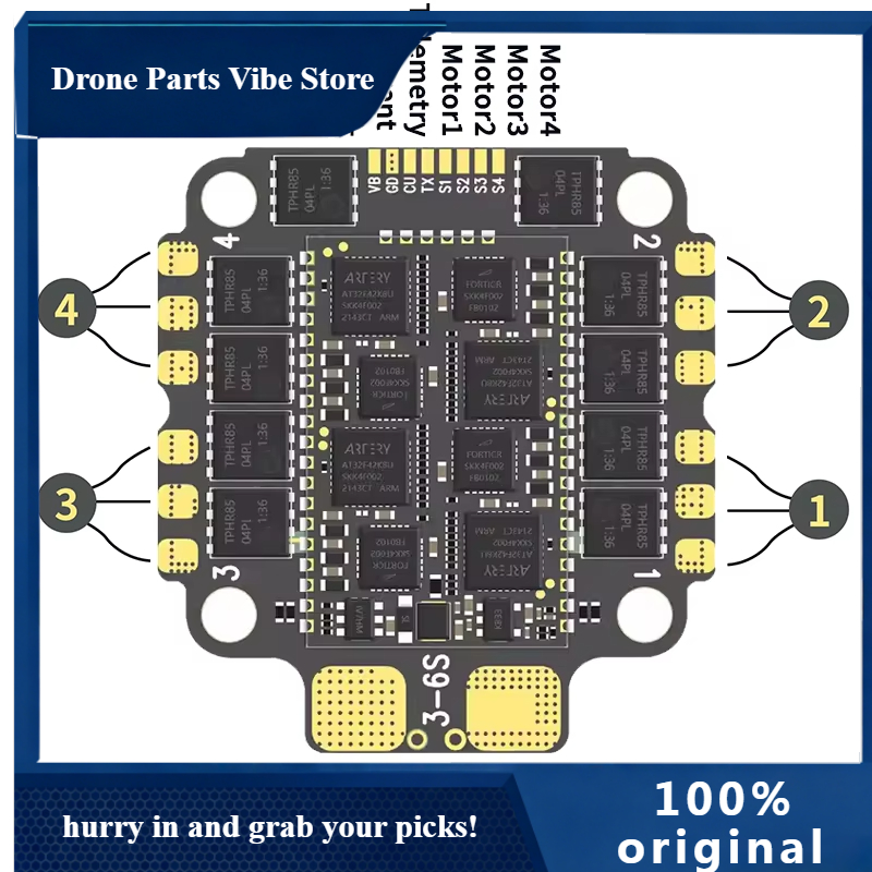 Drone Rc V4 - APAocoda-RC F460 V4 60A Stack Kontroler
