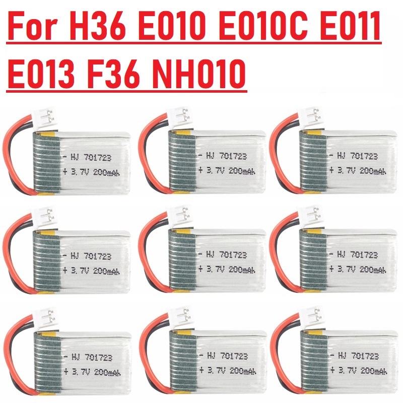 Dron Rc Quadcopter - 1-20 szt. Bateria LIPO 3.7V 200mAh