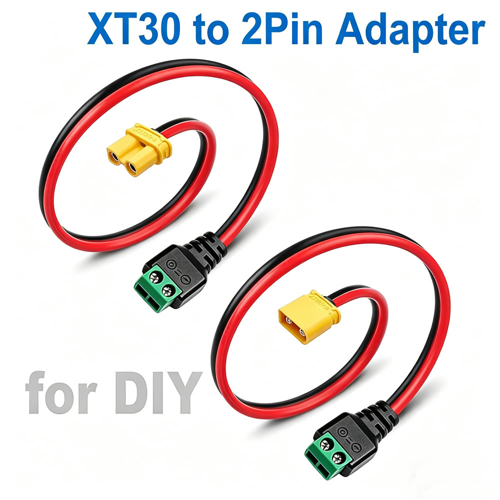 Drone Rc Car Hybrid - Adapter XT30 na 2-pinowe złącze bezlutowe,