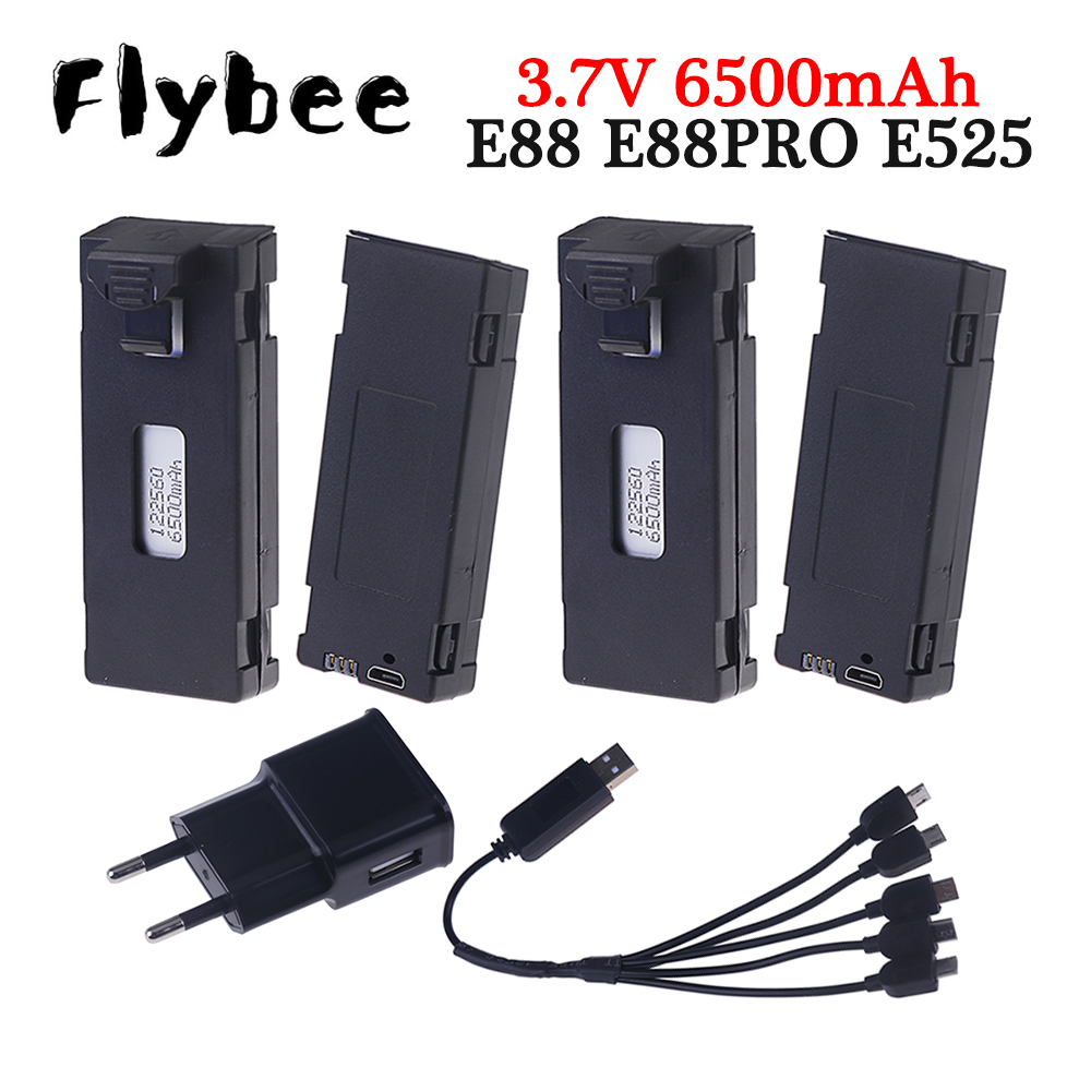 Drone Rc E99 Pro - Akumulator 3.7V 6500mAh ładowarka do Drone