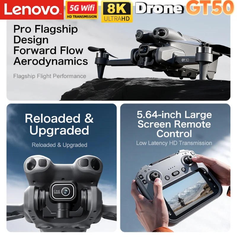 Dron z kamerą 8K Lenovo GT8 GT – Drone Rc Gt50 recenzja i cena