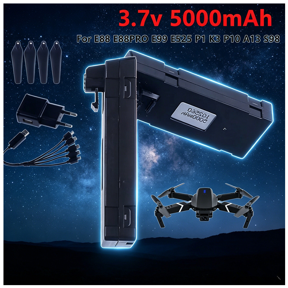Akumulator litowo-jonowy 3.7V  – Drone Rc E99 Pro recenzja i cena