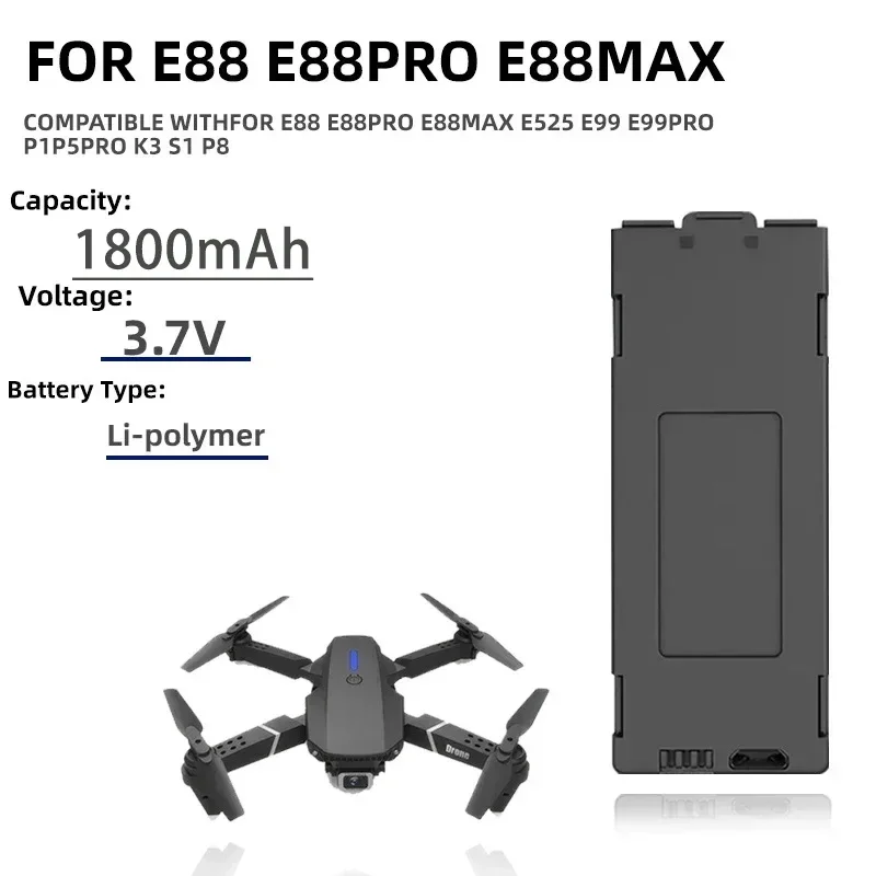 1-10szt E99 Pro Drone Battery  – Drone Rc E99 Pro recenzja i cena