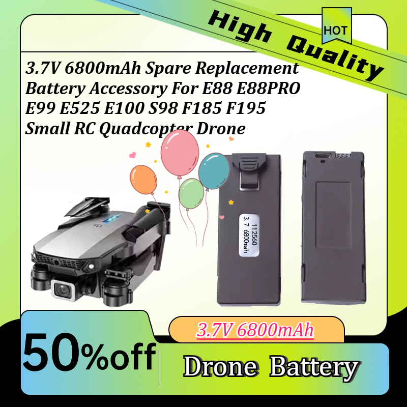 3.7V 6800mAh Zapasowa Bateria  – Drone E88 Rc Quadcopter recenzja i cena