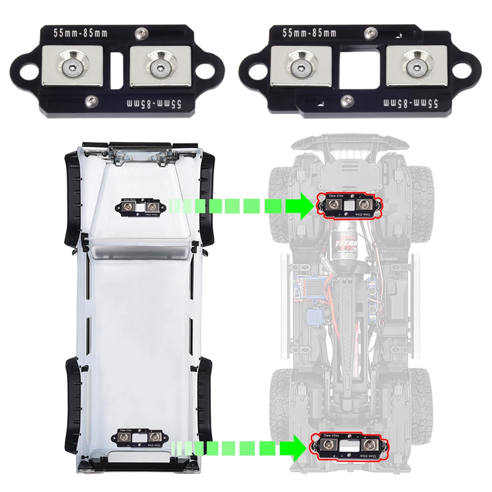 4 SZT. Regulowane magnetyczne  – Rc Car Body Shell recenzja i cena