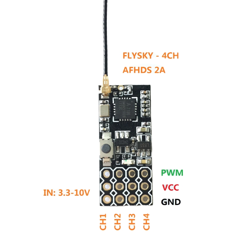 Odbiornik Flysky FS2A Mini 4CH – Drone Lipo Battery recenzja i cena