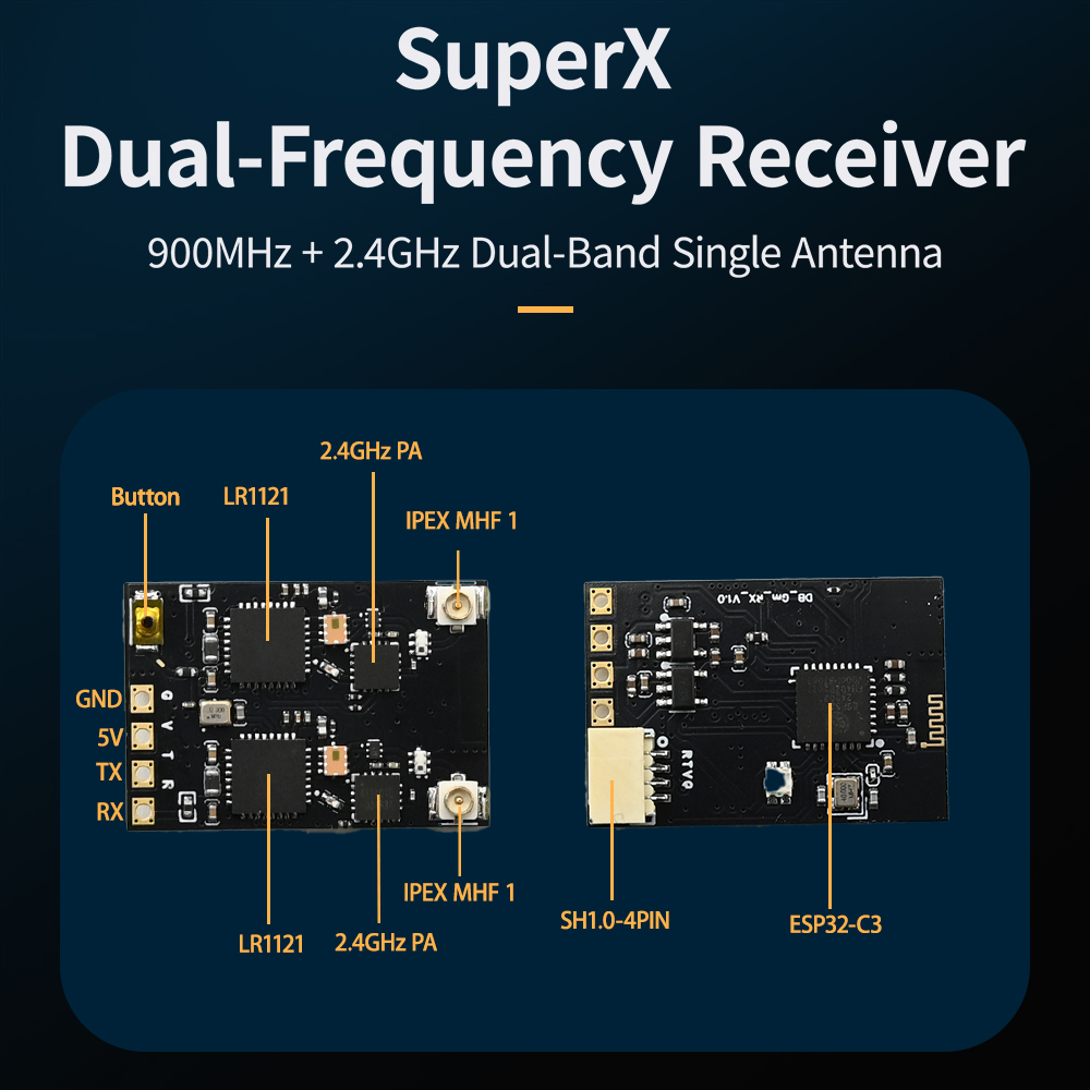 Odbiornik HPXGRC Super X Dual  – Drone Rc Frequency recenzja i cena