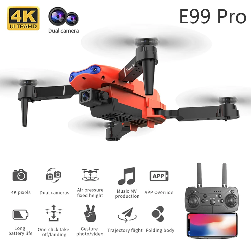 Helikopter RC składany 4K 5G W – Drone Rc E99 Pro recenzja i cena