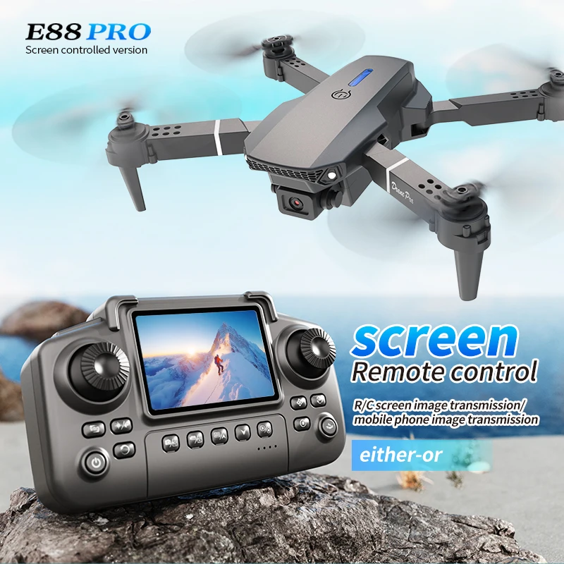 Dron E88 PRO z ekranem, kamerą – Drone E88 Rc Quadcopter recenzja i cena